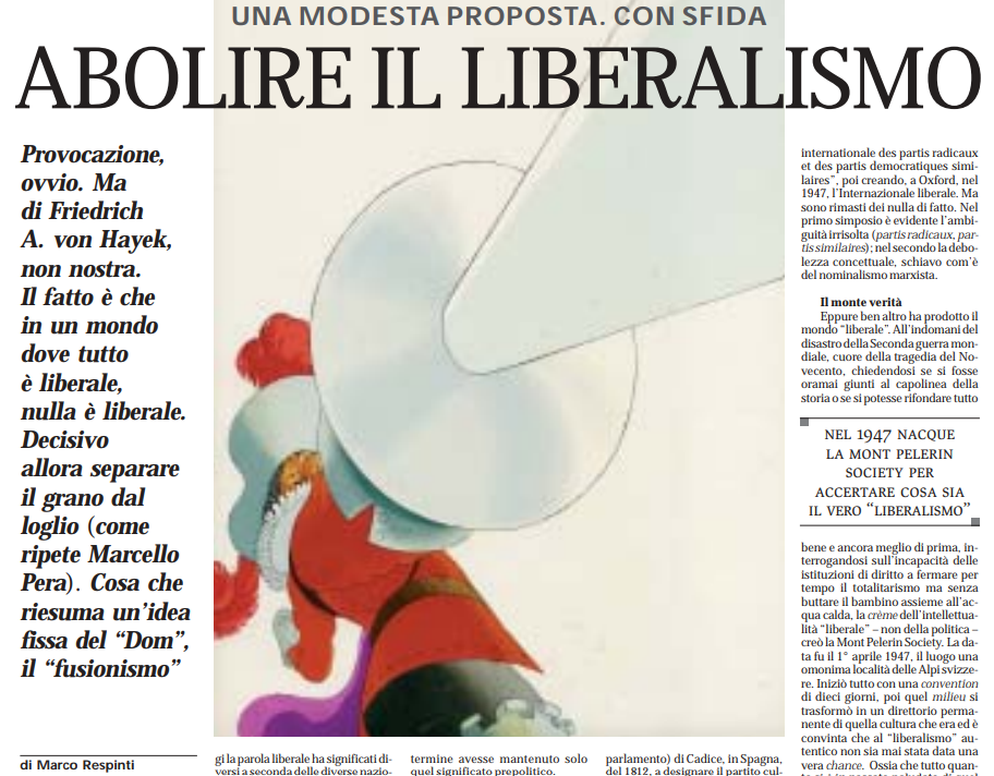 Abolire il liberalismo